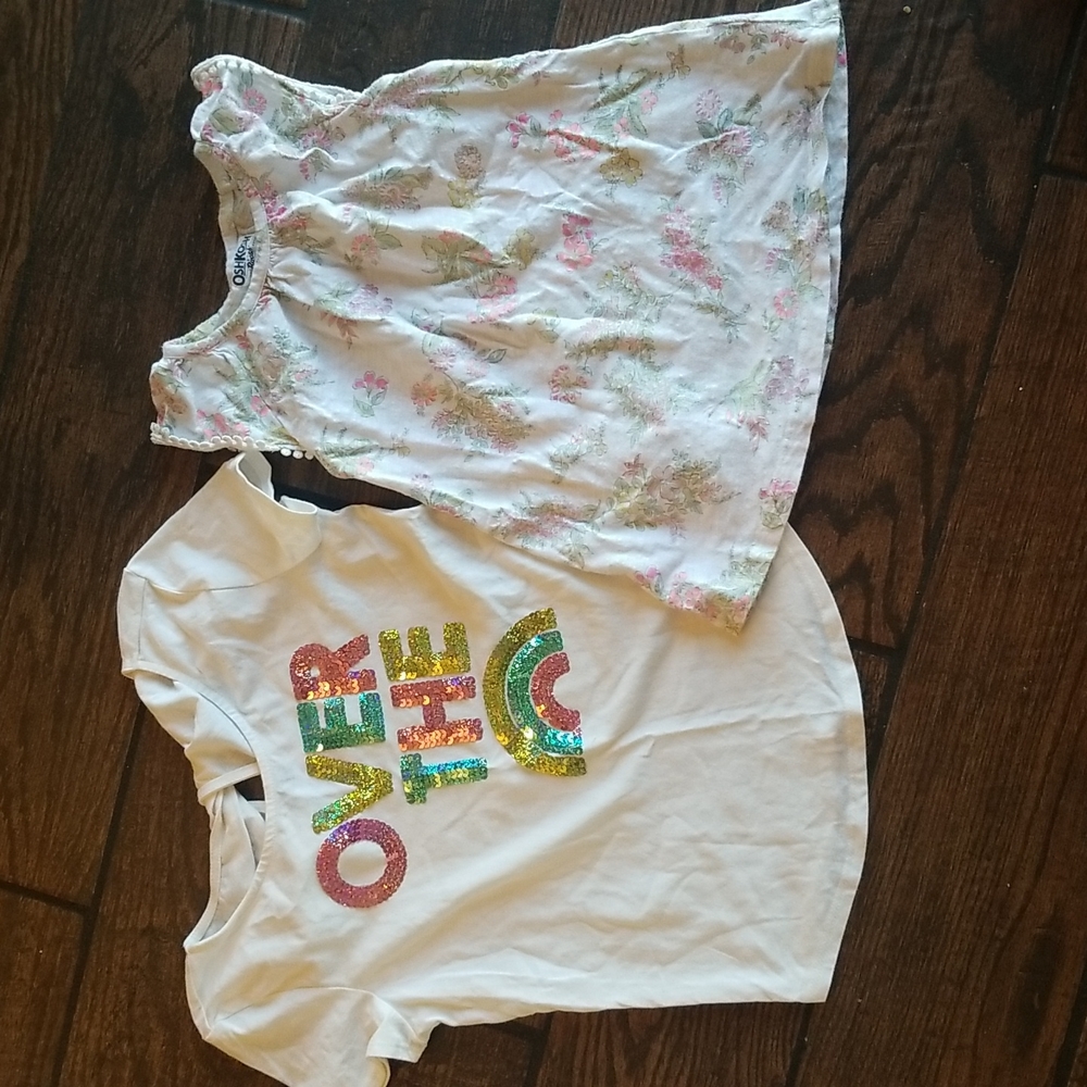 Bundle of girls shirts